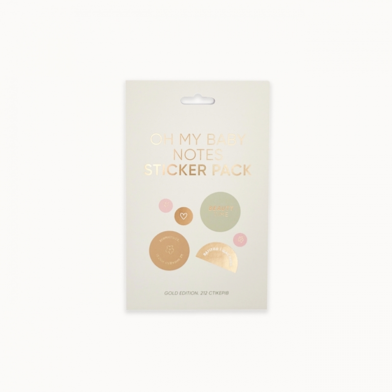 Стікерпак Oh My Baby Notes, Gold Edition